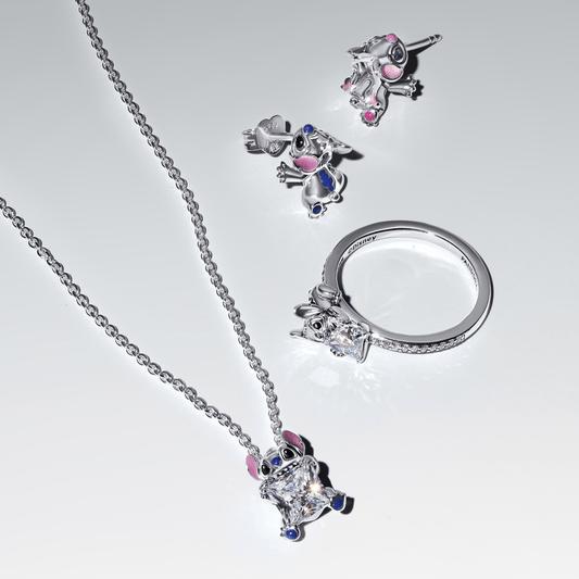 Anel de Prata Disney Stitch Brilhante