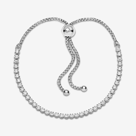 Pulseira de Tênis Deslizante Cintilante
