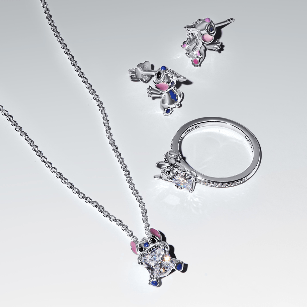 Anel de Prata Disney Stitch Brilhante