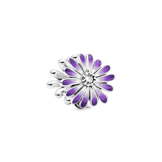 Charm Flor Margarida Roxa
