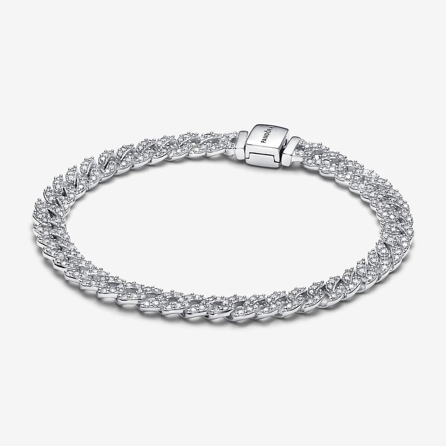 Pandora Timeless Pavé Corrente Cubana Bracelete