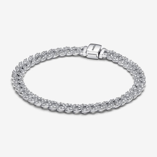 Pandora Timeless Pavé Corrente Cubana Bracelete