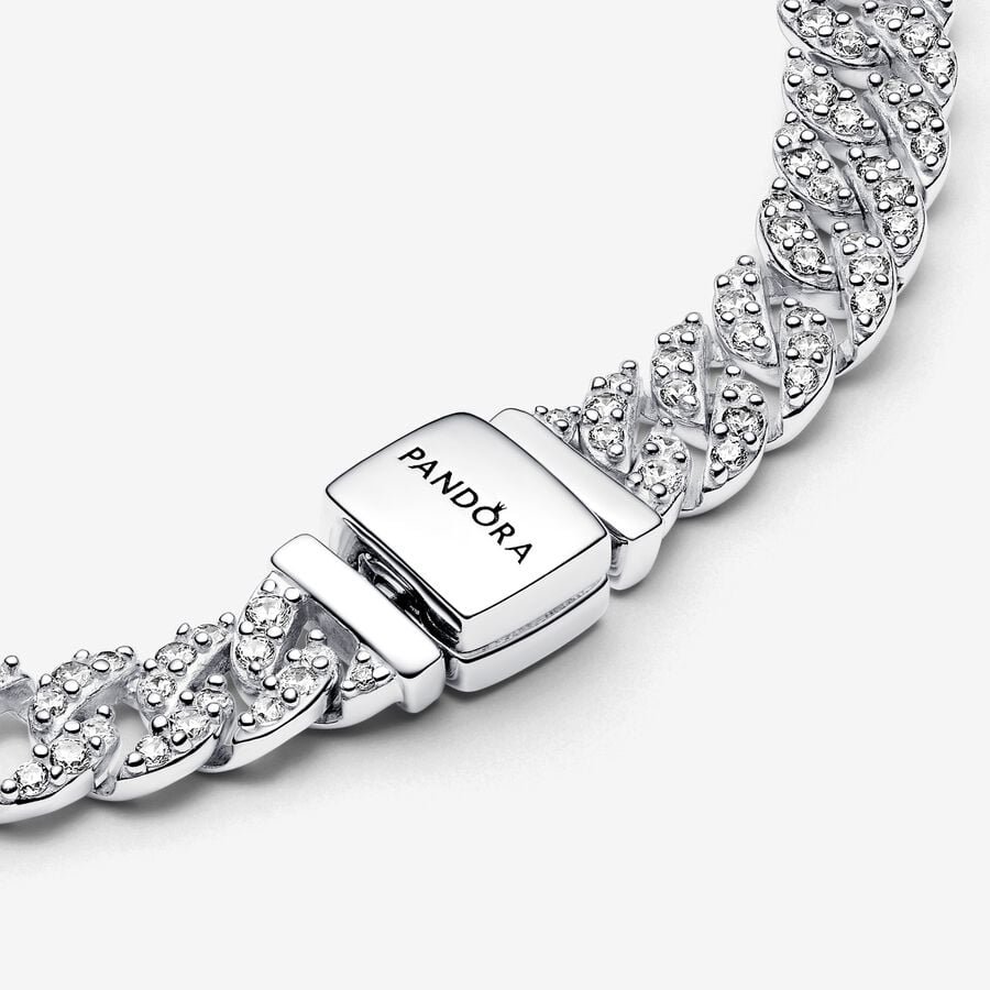 Pandora Timeless Pavé Corrente Cubana Bracelete