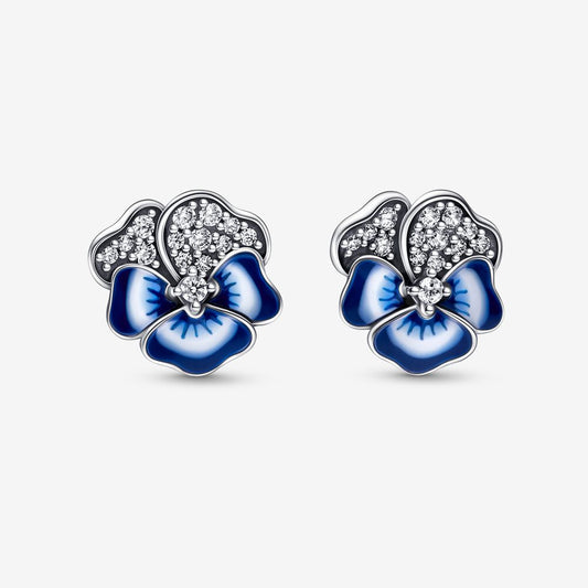 Brincos Amor-Perfeito Azul