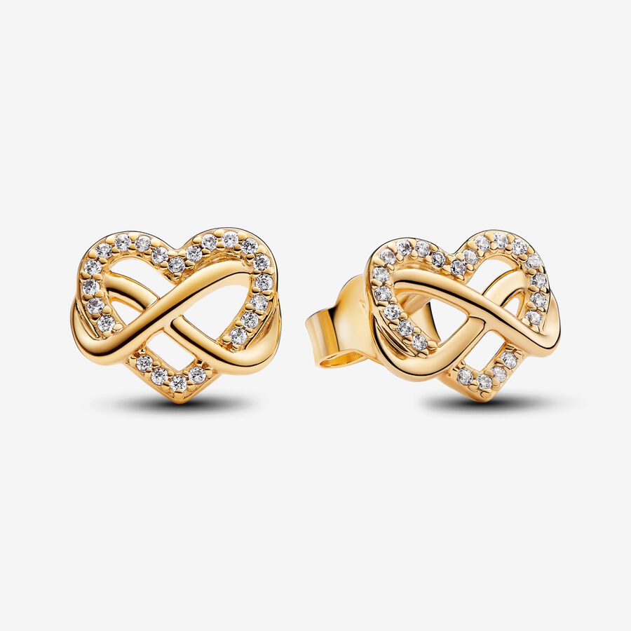 Brincos Espumantes Infinity Heart