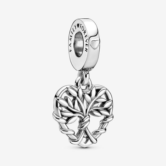 Charm Coração Arvore da Familia