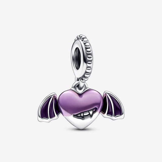 Charm Coração Vampiro Alado