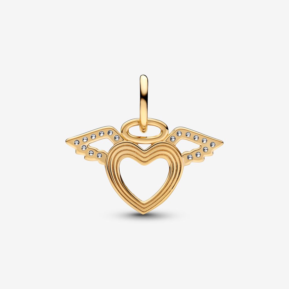 Charm Coração e Asas de Anjo