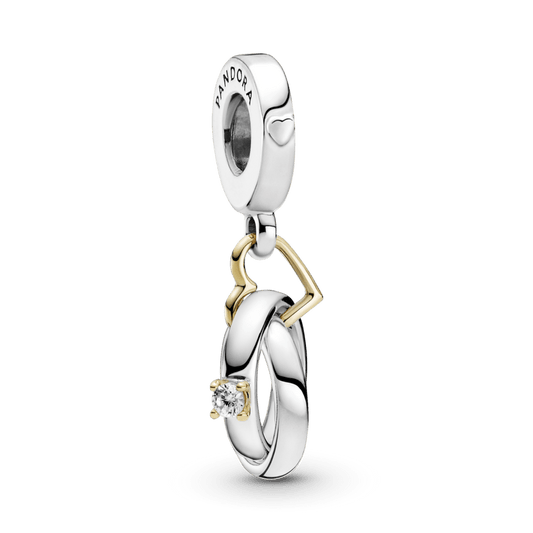Charm Pendente Alianças de Casamento
