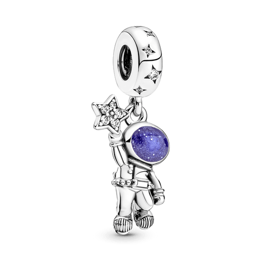 Charm Pendente Astronauta Na Galáxia