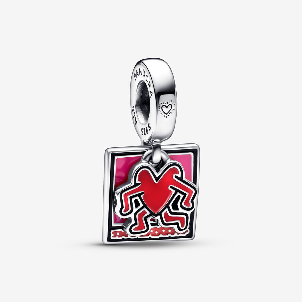 Charm Pendente Duplo Coração Andante