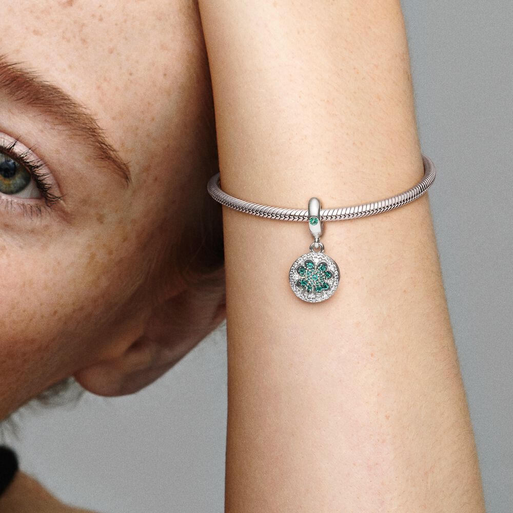 Charm Trevo de Quatro Folhas da Sorte