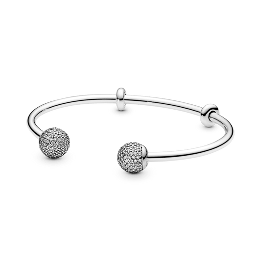 Pulseira Aberta Crie e Combine Pavé