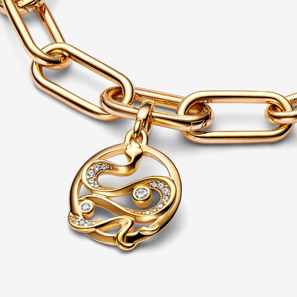 Mini Charm Medalhão Cobra