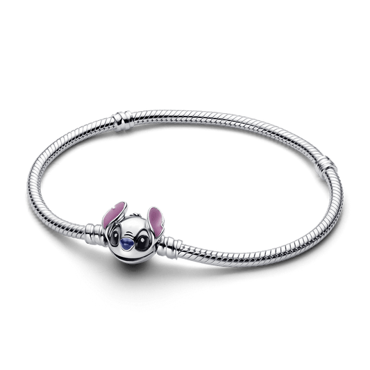 Bracelete de Prata Disney com Fecho Stitch