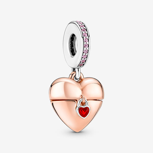 Charm Pingente Caixa Coração Confissão de Amor