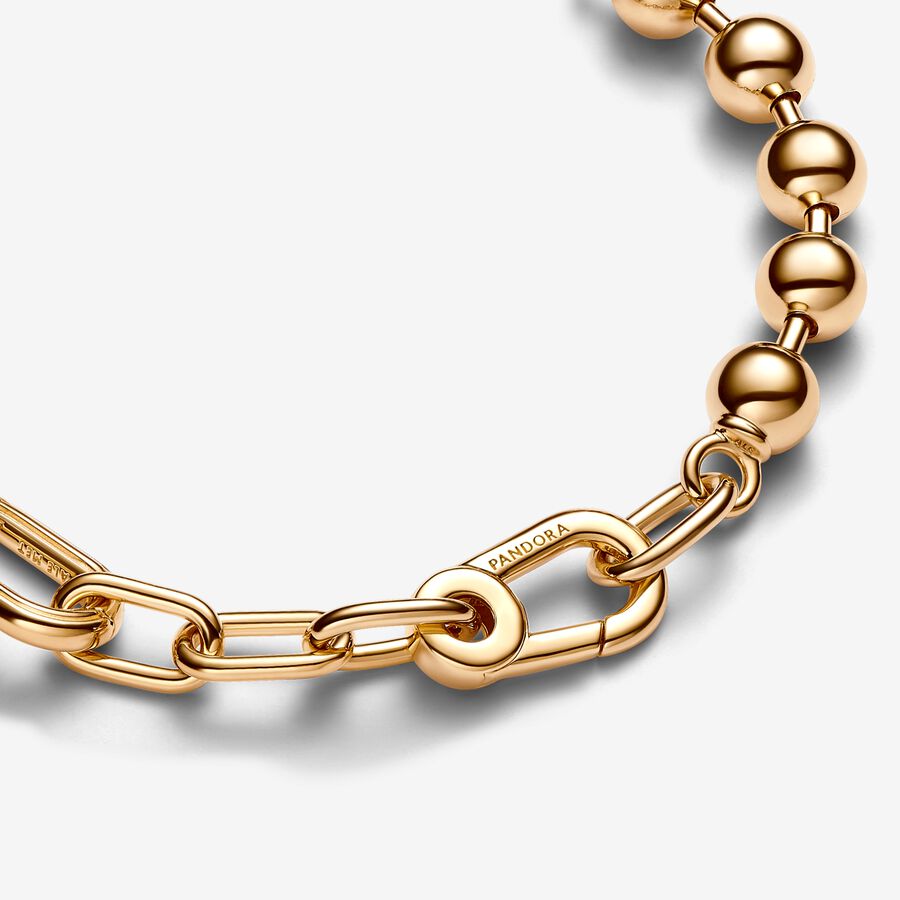 Pulseira Contas e Link