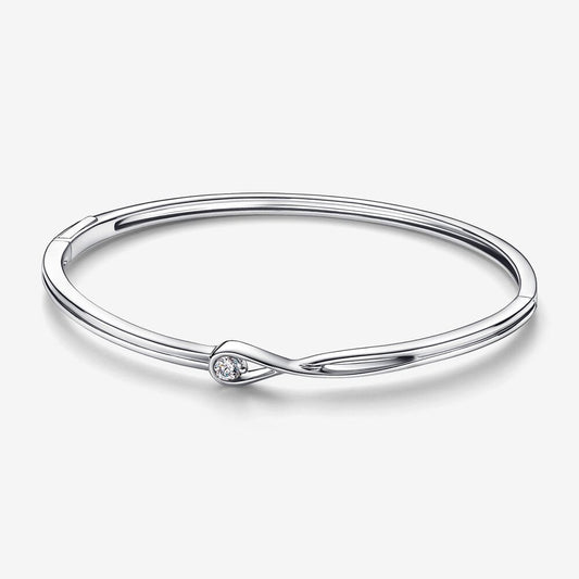 Pulseira Rígida com Brilhante