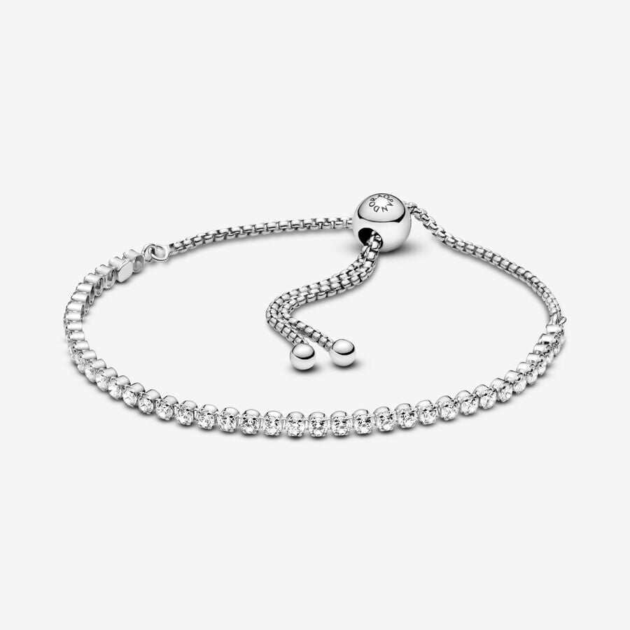 Pulseira de Tênis Deslizante Cintilante