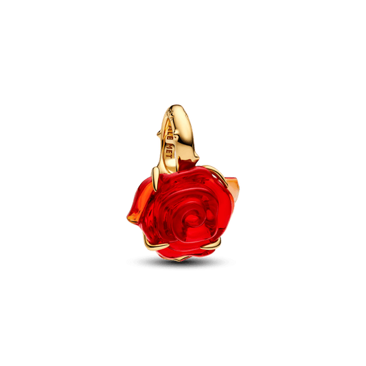 Charm Pendente Disney Rosa De A Bela E A Fera