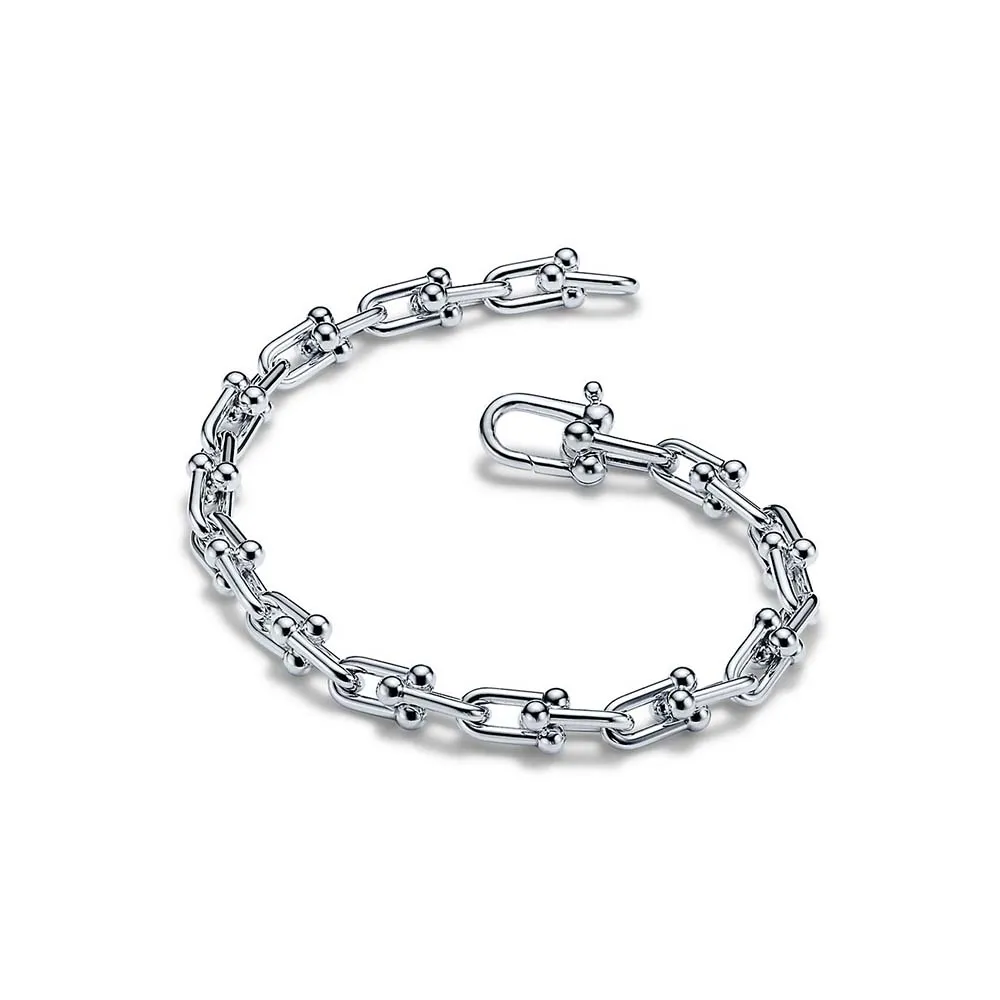 Pulseira de Elos Pequenos em Prata de Lei Tiff&Co